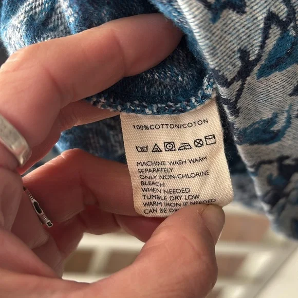 Urban Outfitters Koto Paisley Floral Print Long Sleeve Round Neck Sz LRG - Picture 8 of 12